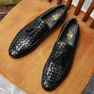 Zapatos de Cuero Vacuno Genuino Casuales Británicos para Hombre, Mocasines Formales de Negocios Cómodos con Suela Oxford para Bodas - Product Image 3