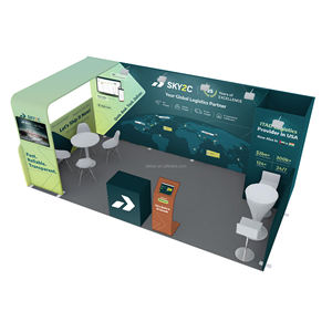 कस्टम मॉड्यूलर 10-20 एल्यूमीनियम कपड़े का नेतृत्व निष्पक्ष स्टैंड बूथ पोर्टेबल प्रदर्शनी उपकरण लोगो पृष्ठभूमि व्यापार शो के लिए कस्टम लोगो पृष्ठभूमि - Product Image 4