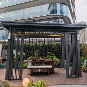 Gazebo de Aluminio para Jardín, Patio, Terraza, Parque, Resort y Piscina con Estructura Ligera y Superficie Resistente a la Corrosión - Product Image 5
