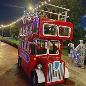 Bus touristique londonien à double étage en fibre de verre, sur mesure et à thème, pour la visite des parcs, à vendre - Product Image 5