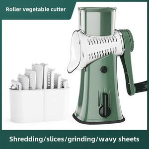 Multi-Functional <b>Vegetable</b> Cutter Kitchen <b>Tool</b> New Hand-Cranked PP Plastic Potato Shredder Wave Slicer Grater Manual Operation - Product Image 6