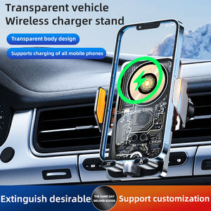 Support de voiture Chargeur rapide sans fil pour <span class=keywords><strong>Iphone</strong></span> Xiaomi Sumsung Automobile Support de téléphone intelligent Chargeur magnétique sans fil pour voiture - Product Image 3