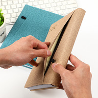 2024 personnalisable A5 bloc-notes en cuir dur cahier anglais pour le commerce extérieur espagnol efficacité quotidienne manuel cadeau Journal