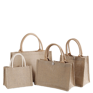 Wholesale Custom Printed Logo Burlap Shopping <strong>Bag</strong> Jute <strong>Tote</strong> <strong>Bag</strong> - Product Image 5