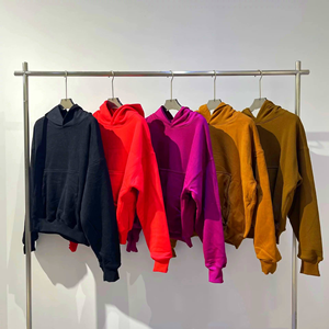 Survêtements pour hommes de haute qualité, lourds, à capuche, doublés, 100% coton, anti-froissement, coupe ample, streetwear personnalisé, impression en relief - Product Image 6