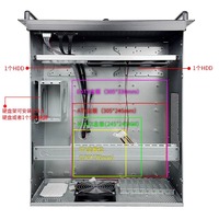 2025 nouveau Design bureau échange 5U Rack avec 240 360 refroidisseur d'eau 4090 boîtier de serveur d'ordinateur GPU en Stock