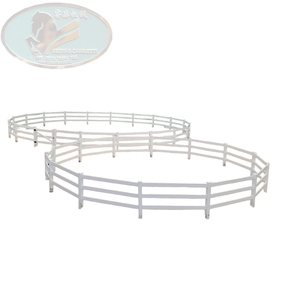 Оптовая продажа, <span class=keywords><strong>2</strong></span>/<span class=keywords><strong>3</strong></span>/4 рельсы, пластиковые ПВХ, загон для загона для лошадей, фермы, ранчо, белый, Лидер продаж, заводская цена - Product Image 3