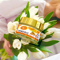 Crème éclaircissante et hydratante 50g Curcuma, Amande, Carotte de haute qualité - Anti-âge, Éclaircissement des taches brunes, Réparatrice