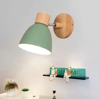 Nordique minimaliste E27 applique murale chambre chevet salon allée LED balcon lampe fer pour salle à manger escalier fond