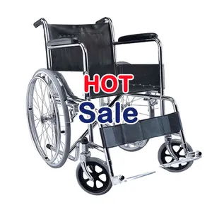 Sedia a rotelle pieghevole in acciaio leggero più economica portatil plegables para adultos manuale silla de ruedas