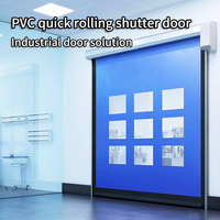 Porte rapide antistatique en PVC à fermeture éclair auto-réinitialisable à activation par impact pour atelier et salle blanche