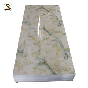 Panneau mural stratifié brillant de plaque de marbre UV de PVC imperméable de 1220*2440*3mm avec le panneau extérieur rigide pour le prix concurrentiel de coupe - Product Image 6