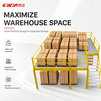 Plateforme de mezzanine modulaire et détachable pour entrepôt, stockage de palettes à charge lourde, en acier, protection contre la corrosion, installation plug-in