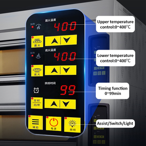 Commercial <span class=keywords><strong>Professionnel</strong></span> Petit Gaz Gaz et Électrique Cuisson Du Pain 3 Pont 6 Plateaux Baker <span class=keywords><strong>Pâtisserie</strong></span> Four Équipement De Boulangerie avec Vapeur - Product Image 3