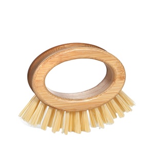 Masthome Bamboo Washing Wood Dish <strong>Brush</strong> Washer Annular Handle <strong>Vegetable</strong> Fruit Kitchen Cleaning <strong>Brush</strong> - Product Image 1