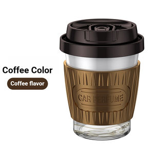High-End Modern Car Aromatherapy Cup Ornament Creative Perfume Holder Console Popular Foreign Trade <b>Coffee</b> <b>Liquid</b> Type Aikun - Product Image 6