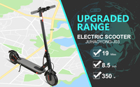 Trottinettes électriques électroniques à grande vitesse, double moteur 350W, autonomie 35 km/h, pneus de 8,5 pouces, pliables, batterie amovible, stock USA