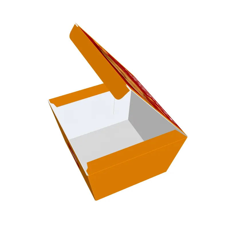 Großhandel kunden spezifisches Design und Größe Pe, beschichtetes fett dichtes Lebensmittel verpackungs papier Sandwich Food Burger Paper Boxes/