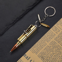 Nouveauté 2025 – Stylo bille mini pistolet à action à inertie avec porte-clés fantaisie en métal, style fusil de précision ou revolver