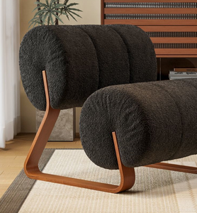 Sillón de Estilo Nórdico Usado, Sillón Individual para Dormitorio, Balcón, Sala de Estar, Sofá de Diseño para Descanso - Product Image 6