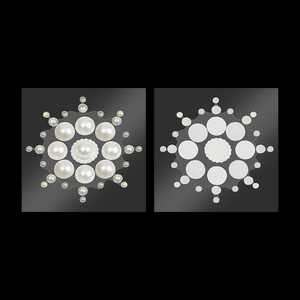 Perles en acrylique <span class=keywords><strong>imitation</strong></span> perle pour femme, perles lâches pour vêtements, perles blanches pour DIY, cache-tétons - Product Image 2