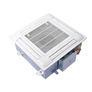 Système d'eau Cassette Plafond Boîte FCU Ventilateur de Plafond Unité 20 Climatiseur Économie d'énergie Chauffage Refroidissement Convient pour Hôtel