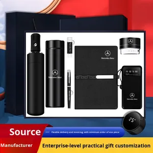 Set de Regalo Empresarial Moderno y Sencillo: Libreta con Hebilla Larga, Paraguas, Termo, Souvenir Personalizado, Regalo Práctico para Reuniones Anuales - Product Image 3