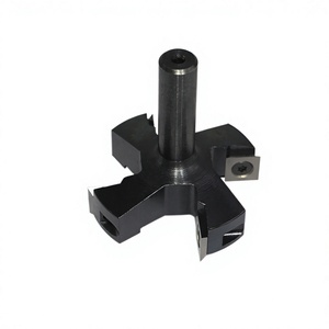 Cortador de Madera con Inserto Reemplazable 4T, Vástago S12, Altura de Corte 60OD H12, para Procesamiento de Muebles de Madera Sólida en EE. UU. - Product Image 1