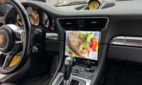 Autoradio Android Auto pour Porsche 911/718 Boxster avec GPS, CarPlay, émetteur FM, divertissement pour passagers arrière et TV - Garantie 1 an