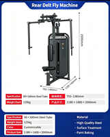 Machine de musculation commerciale pour exercices pectoraux, dorsaux et papillon, idéale pour les salles de sport