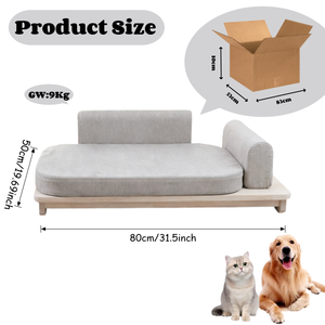 Premium Modern Pet <strong>Sofa</strong> <strong>Bed</strong> Wooden Base Waterproof Plush Removable Washable Sponge Memory Foam <strong>for</strong> Small <strong>Dogs</strong> - Product Image 5