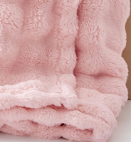 Luxuriöse Bubble-Flanell-Fleece-Decke in Queensize, Superweiche Warme Plüschdecke für Dekorative Wurfdecke im Winter