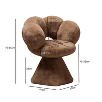 Tabouret de maquillage contemporain de luxe léger haut de gamme pour coiffeuse, salon, chambre et chaise de salon de manucure