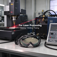 Lunettes de protection laser à fibres optiques certifiées CE – Nouvelles lunettes de sécurité pour les opérations de soudage, de découpe et de nettoyage au laser