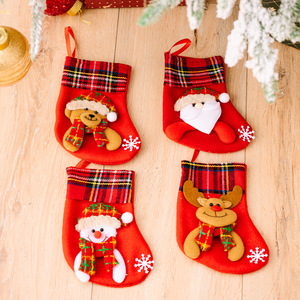 <b>Hot</b> Selling Xmas Ornaments Christmas <b>Socks</b> Christmas Gift Bags Snowman Party Gifts Bag Christmas Stocking - Product Image 6