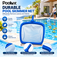Épuisette de piscine Poolux durable à mailles fines pour feuilles, accessoires de nettoyage pour piscine