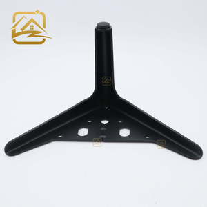 Pieds de support métalliques en fer pour meubles, fauteuils, canapés, avec plaque de base, de 12 cm et 15 cm de hauteur, et pieds de canapé en fil métallique - Product Image 2