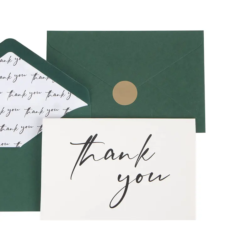 Aangepaste Recyclebare Luxe Kraft Kartonnen Bruiloft Uitnodigingskaart Bedankt Cadeau Bedrukt Papieren Envelop Voor Feestjes