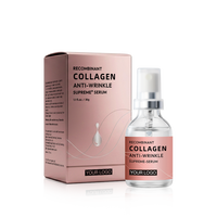 Sérum anti-âge au collagène humain recombinant de type III pour raffermir, améliorer l'éclat, soigner les taches brunes et les ridules, OEM ODM