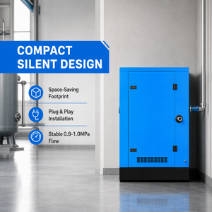 Compresseur d'air miniature dentaire 2,2 kW à prix d'usine, moteur sans huile, roulement à billes, refroidissement par air, haute efficacité, pompe certifiée CE - Product Image 5