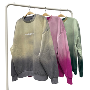 Custom Logo Bleah <b>Spray</b> Pullover Unisex Oversize Women's Fleece Eco-Friendly Breathable Spring Autumn Winter Long Casual 280g - Product Image 2