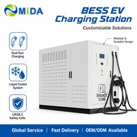 Système de stockage d'énergie 200 kWh 120 kW pour la recharge de véhicules électriques (BESS) avec charge et décharge bidirectionnelles AC/DC pour les services d'urgence
