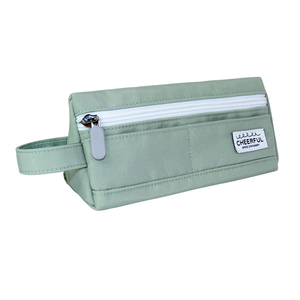 Custom Cartoon Printed Logo Pencil Case – <b>Large</b> Capacity Zipper Canvas Pencil <b>Box</b> for Girls & Boys, School Stationery Organizer - Product Image 2