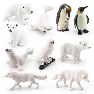 Set di Modelli di Animali Polari Xinhen per Simulazione Transfrontaliera: orso, pinguino, volpe bianca, foca, <span class=keywords><strong>lupo</strong></span> artico, gufo bianco, decorativo - Product Image 3