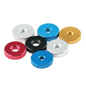 Oem Professional Colored Knurled Aluminum Thin Step Thumb Nut High Quality Factory