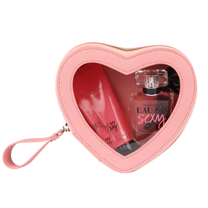 Ingrosso a forma di cuore Custom chiusura con cerniera grandi custodie olografiche alla moda per rossetto regalo per ragazze borsa trucco cosmetico - Product Image 4