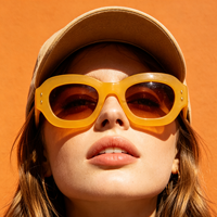 Lunettes de soleil ergonomiques tendance jaune vif unisexe pour hommes et femmes, protection UV400, logo personnalisé, marque OEM, design de créateur, luxe, mode