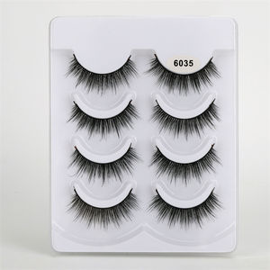 Venta al por mayor, compra a granel, etiqueta personalizada, 25Mm, 3D, 5D, Wispy, Extra largo, 5 piezas, visón Real esponjoso, tira completa de pestañas postizas - Product Image 5