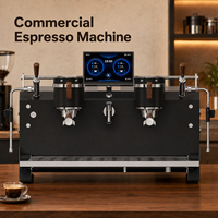 Machine à expresso commerciale AT2-2, 2 groupes, semi-automatique, avec pompe rotative et écran de 7,0 pouces