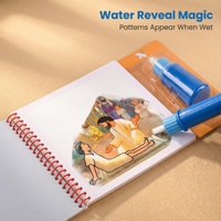 Ensemble de peinture pour enfants, livre de peinture à l'eau magique, sûr et respectueux de l'environnement, livre de peinture à l'eau aux motifs exquis